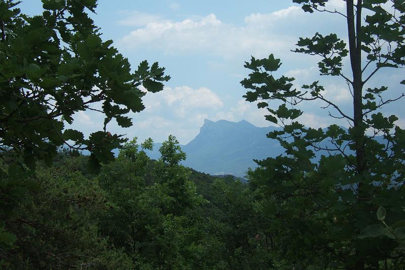 2011-05- (1420).JPG - Bizarre Felsformationen kennzeichnen den Gebirgszug "Forêt de Saou" bis zu Höhen von fast 1600 m